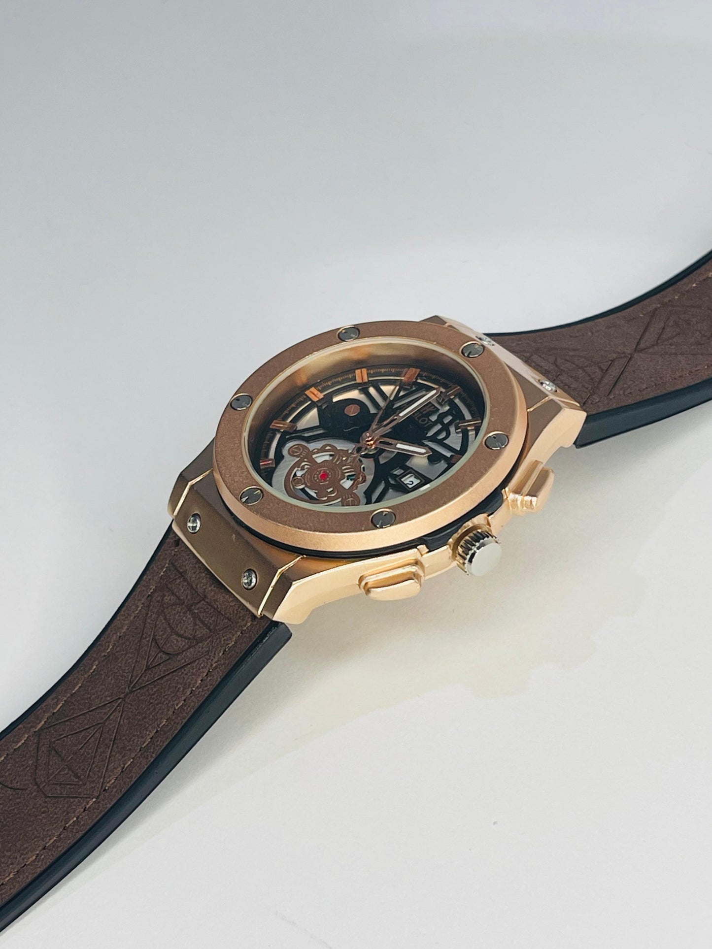 "Hublot Luxe Leather Strap"