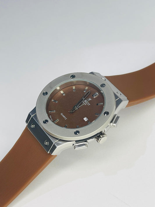 "Hublot Luxe Leather Strap"