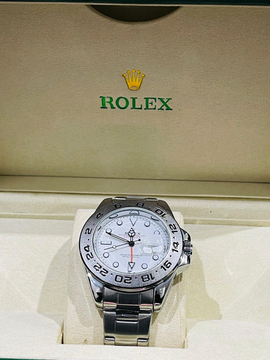 "Rolex submariner strap with rotating golden & black dial date just"